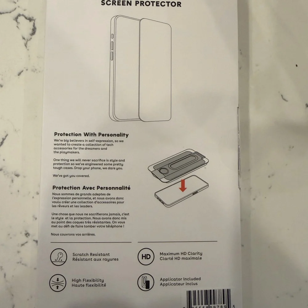 Casetify Impact HD Screen Protector for iPhone 15 Pro - Black